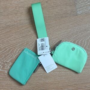 lululemon athletica Mint Green Zip Pouch